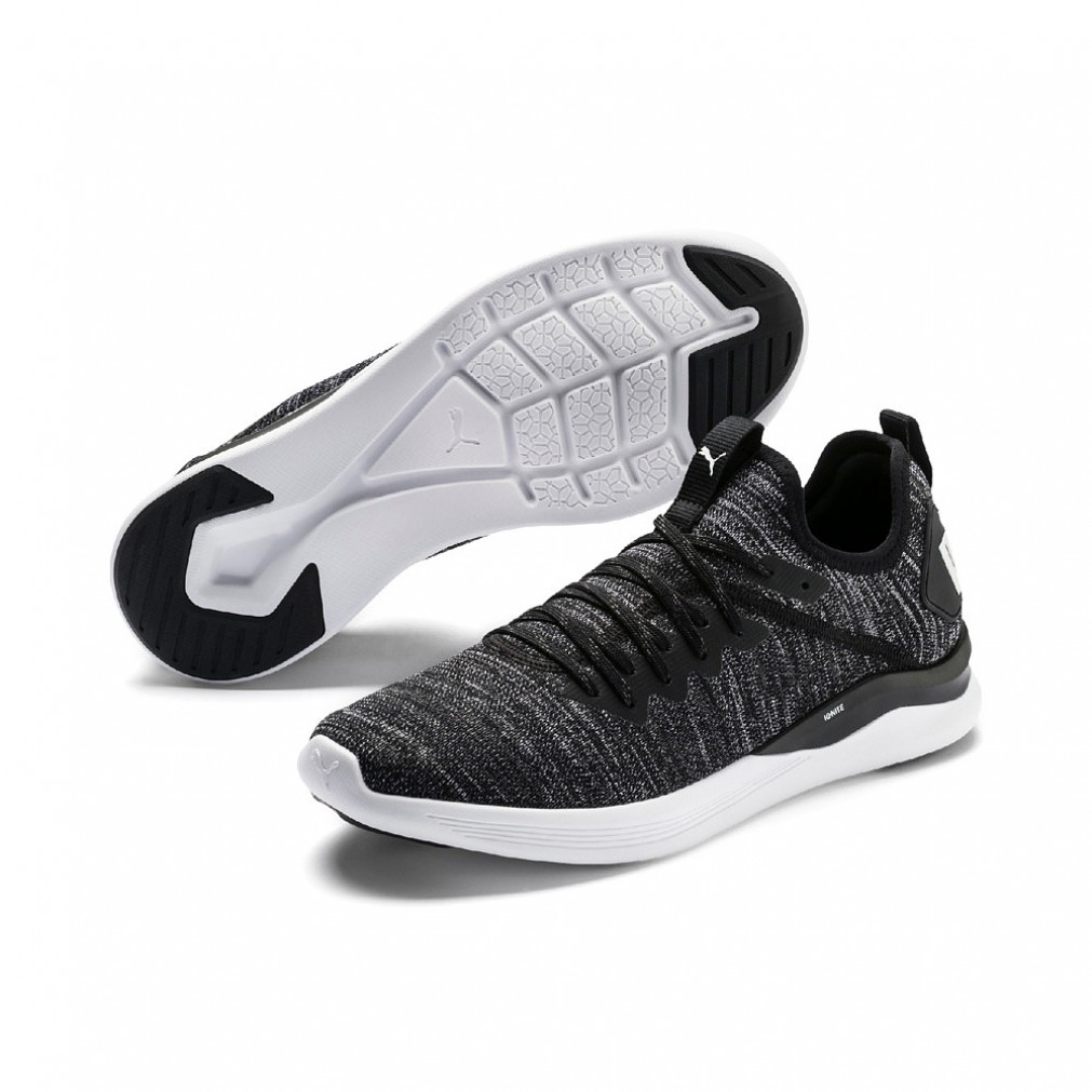Puma IGNITE FLASH EVOKNIT Sportschuhe schwarz
