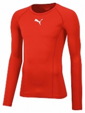 Puma LIGA BASELAYER TEE LS LONGSLEEVE rot