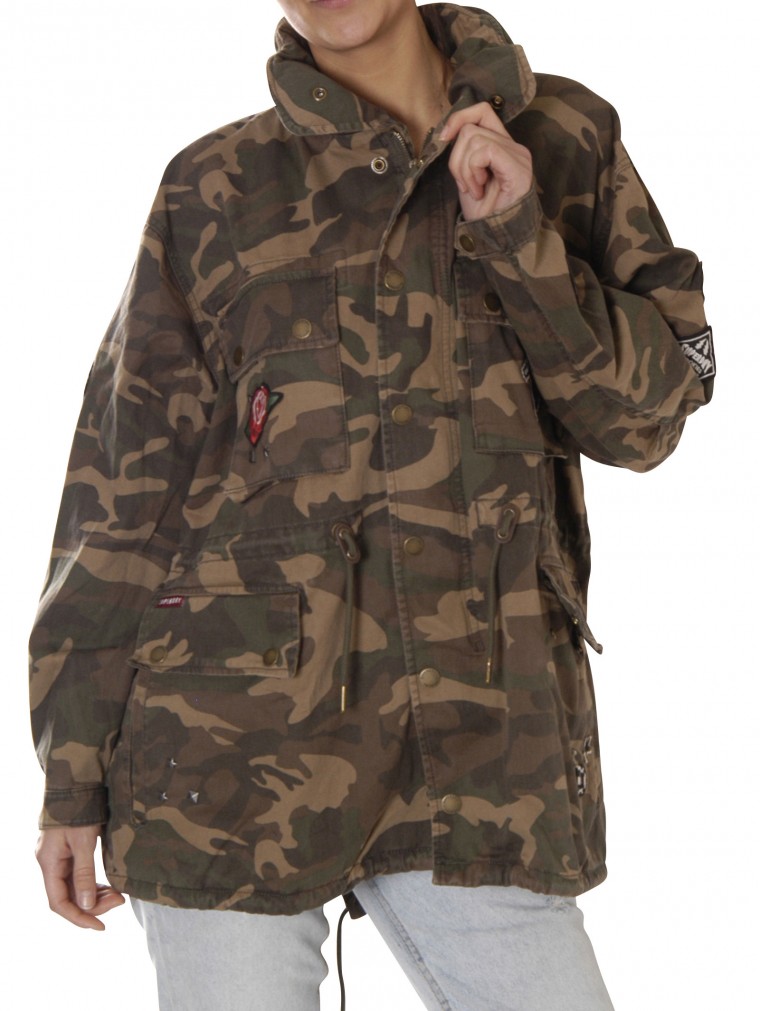 superdry ROOKIE OVERSIZED JACKET Jacken camouflage yam yam world