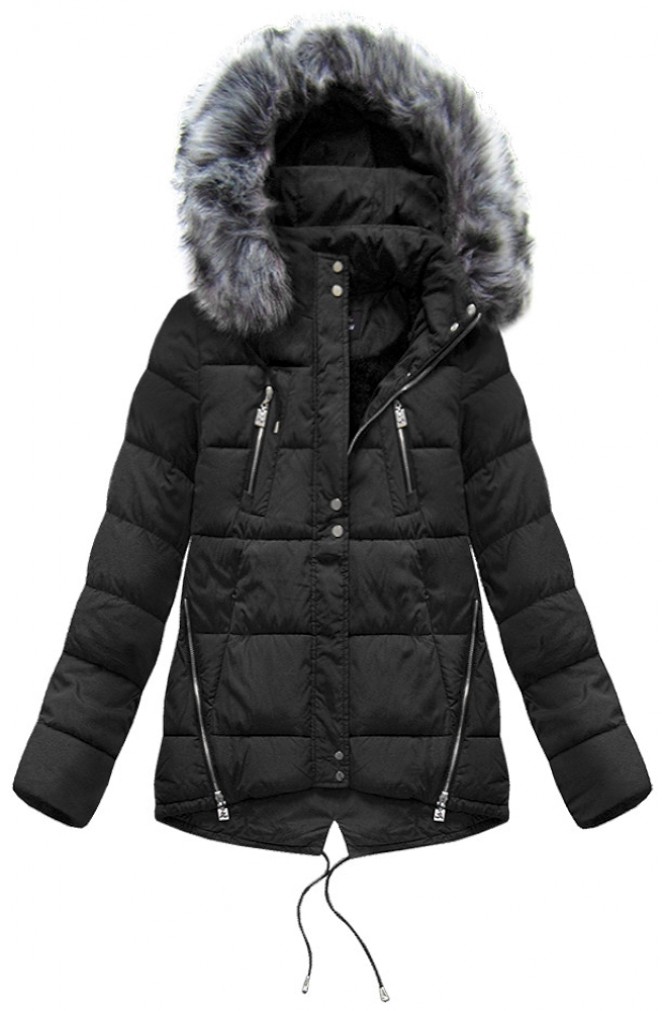 Kurze Mit Yam Sc Fashion Jacken Kapuze Steppjacke Schwarz hQCxrBsdto