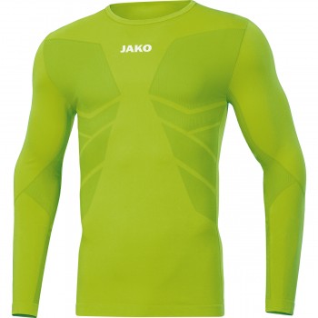 Jako JAKO LONGSLEEVE COMFORT 2.0 LONGSLEEVE neon-gr�n