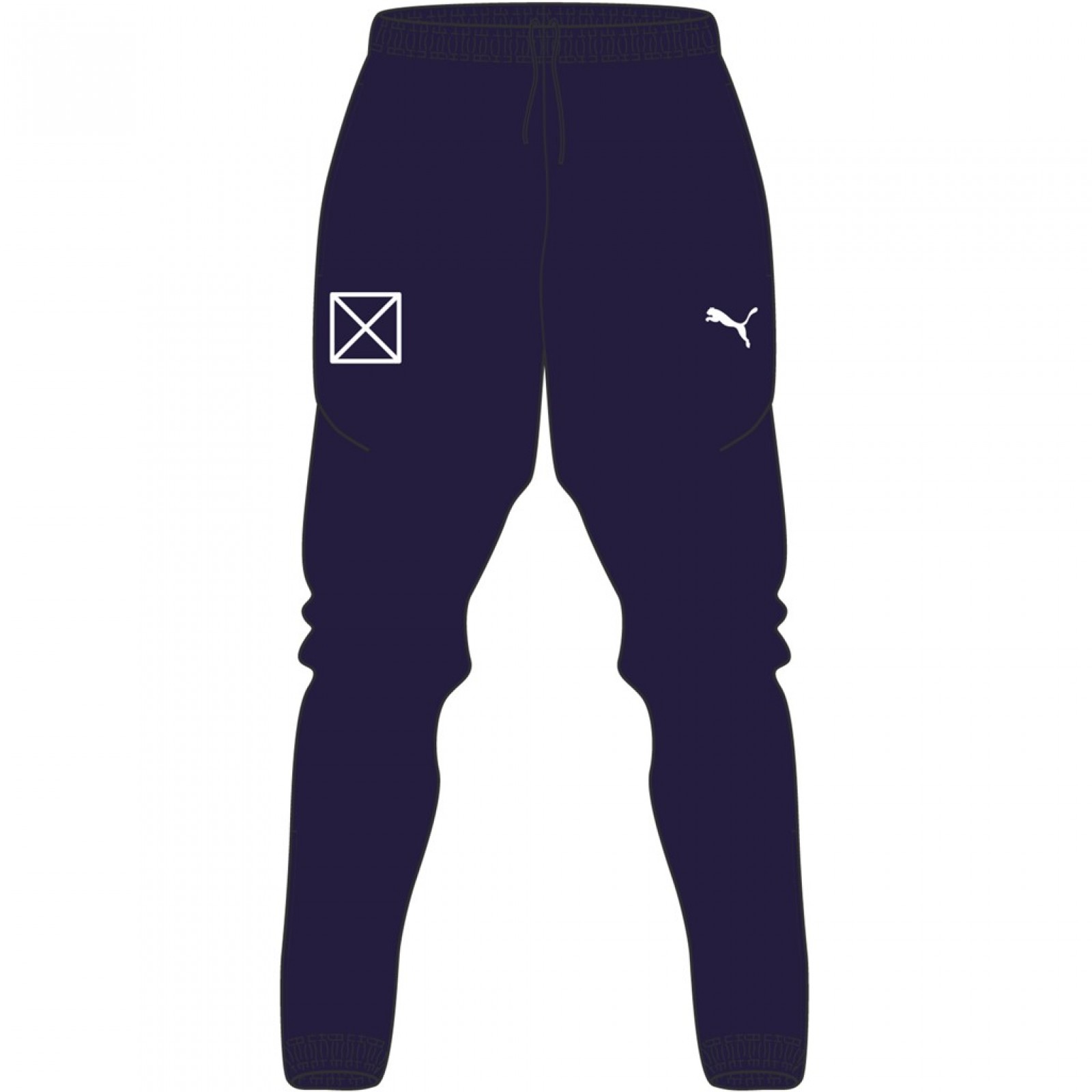 Puma TEAMRISE POLY TRAINING PANTS J Trainingshosen blau --> yam