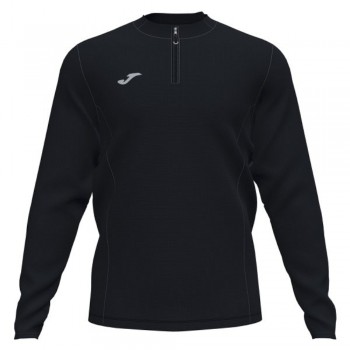 Joma RUNNING NIGHT SWEATSHIRT BLACK ZIPTOP schwarz