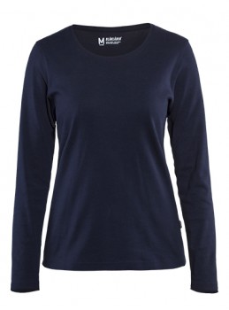 Blakl�der 3301 Shirts Langarm blau