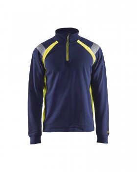 Blakl�der 3432 Hi-Vis Sweatshirts blau