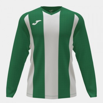 Joma PISA II LONG SLEEVE T-SHIRT GREEN WHITE LANGARMSHIRT gr�n
