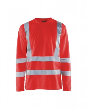 Blakl�der 3381 Hi-Vis Sweatshirts neon-rot