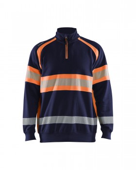 Blakl�der 3553 Hi-Vis Sweatshirts blau