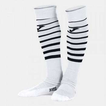 Joma PREMIER II SOCKS WHITE BLACK STUTZENSTR�MPFE weiss