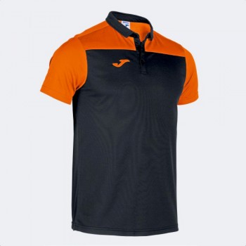 Joma HOBBY II SHORT SLEEVE POLO POLOSHIRT schwarz