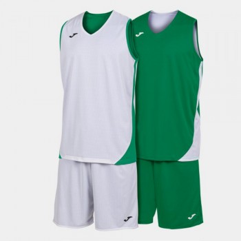 Joma KANSAS SET GREEN WHITE TRIKOT SET gr�n