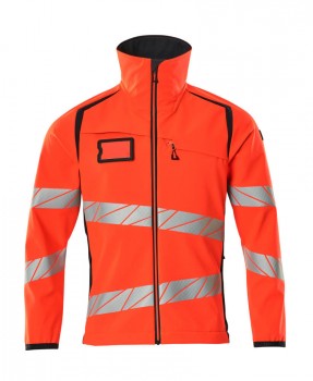 MASCOT 19002 SOFT SHELL JACKEN neon-rot