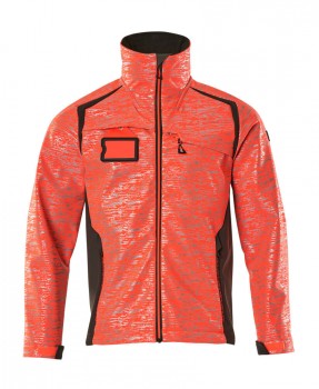 MASCOT 19202 SOFT SHELL JACKEN neon-rot
