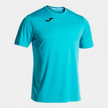 Joma COMBI SHORT SLEEVE T-SHIRT FLU T-SHIRT neon-blau