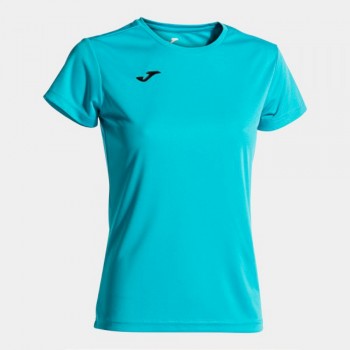 Joma COMBI WOMAN SHORT SLEEVE T-SHI T-SHIRT neon-blau