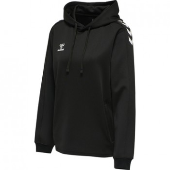HUMMEL HMLCORE XK POLY SWEAT HOODIE DAMEN SWEAT HOODIE schwarz