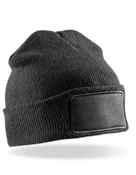 RESULT DOUBLE KNIT PRINTERS BEANIE M�TZEN-BEANIES schwarz