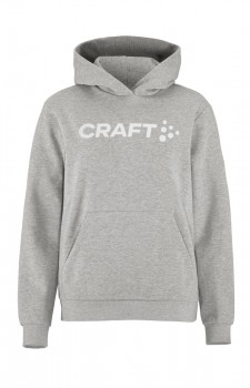 CRAFT 1916131 KAPUZENSWEAT grau