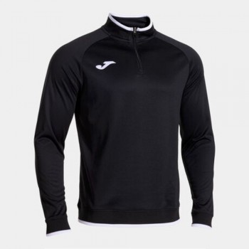 Joma COMBI PREMIUM SWEATSHIRT BLACK ZIPTOP schwarz