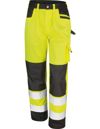 RESULT SAFE GUARD SAFETY CARGO TROUSER HOSEN neon-gelb