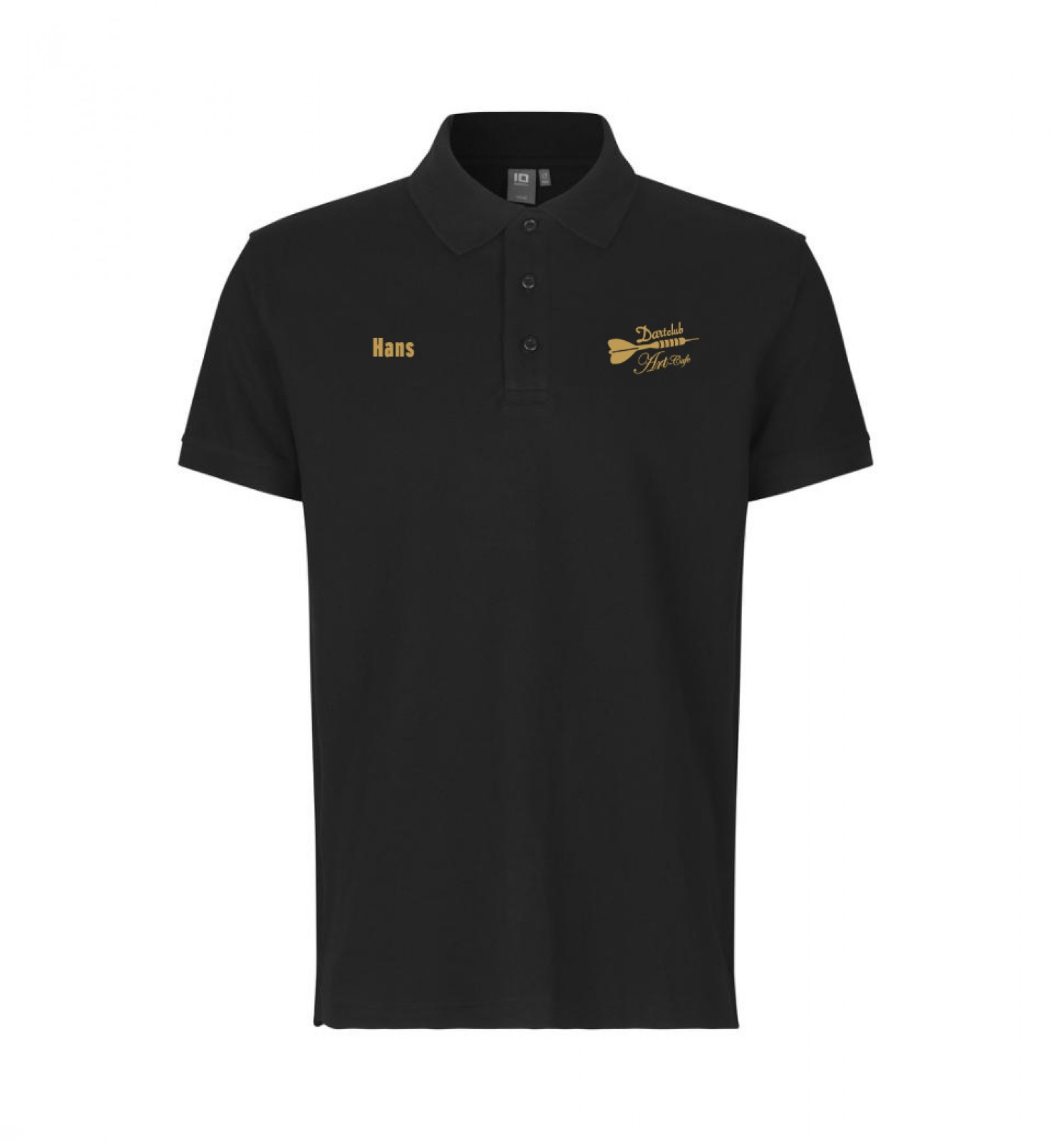 ART CAFE DARTCLUB POLO SHIRT HERREN GOLD