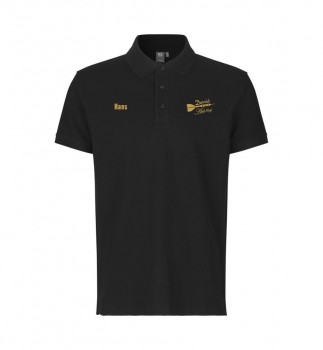 ART CAFE DARTCLUB POLO SHIRT HERREN GOLD | yam yam world