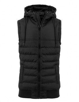 BUILD YOUR BRAND BUBBLE VEST WESTEN schwarz | yam yam world