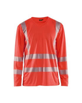 Blakl�der 3385 Hi-Vis Sweatshirts neon-rot | yam yam world