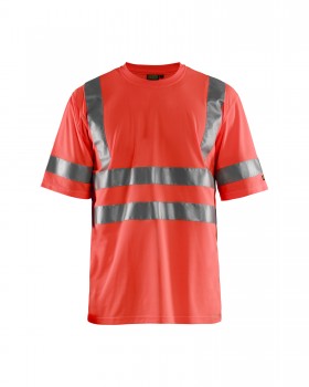 Blakl�der 3413 Hi-Vis Shirts neon-rot | yam yam world