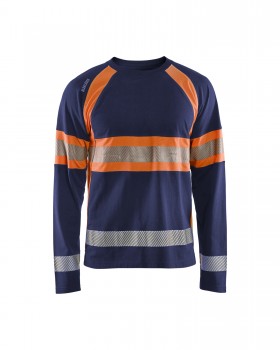 Blakl�der 3510 Hi-Vis Sweatshirts navy | yam yam world