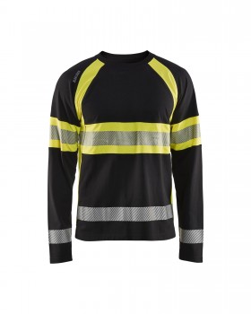 Blakl�der 3510 Hi-Vis Sweatshirts schwarz | yam yam world