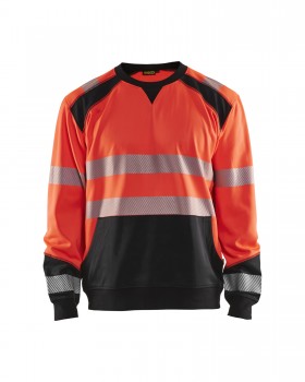 Blakl�der 3541 Hi-Vis Sweatshirts neon-rot | yam yam world
