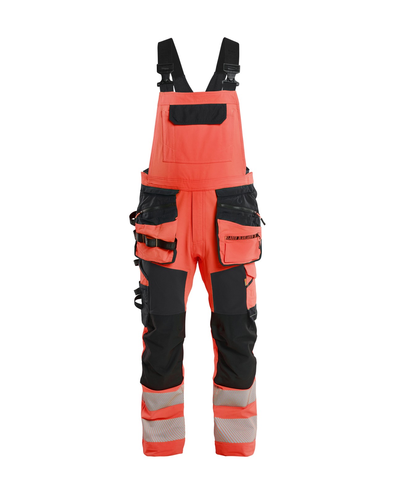 Blakl�der 2626 Latzhosen neon-rot