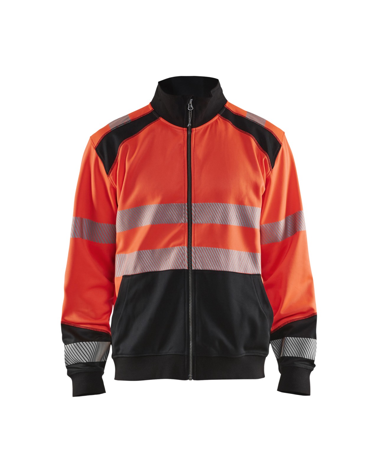 Blakl�der 3558 Hi-Vis Sweatshirts neon-rot