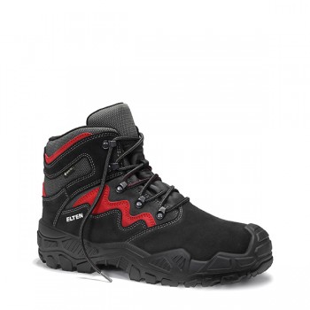 ELTEN MICK GTX BLACK-RED MID ESD S3S SICHERHEITSSCHN�RSTIEFEL�