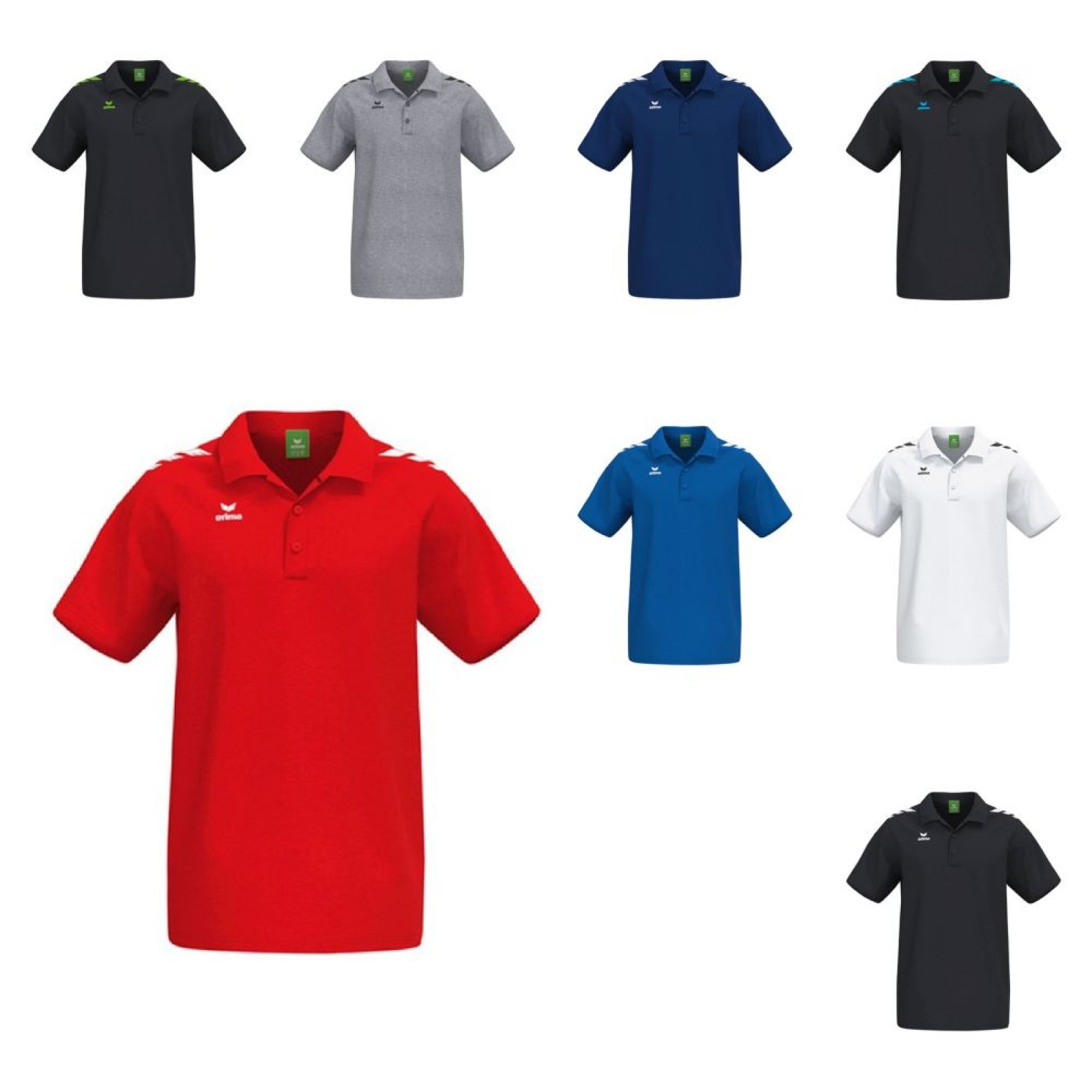 Erima 2112559 POLOSHIRT schwarz