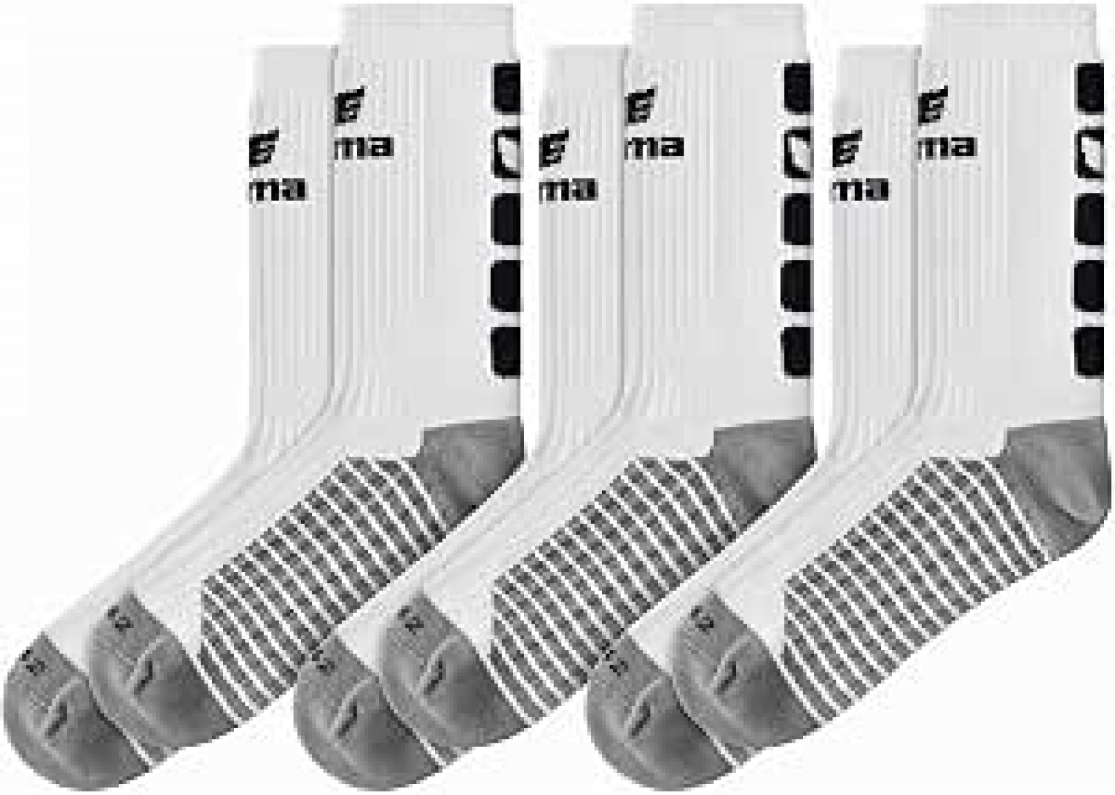 Erima 3ER PACK SOCKS STUTZENSTRUMPF weiss