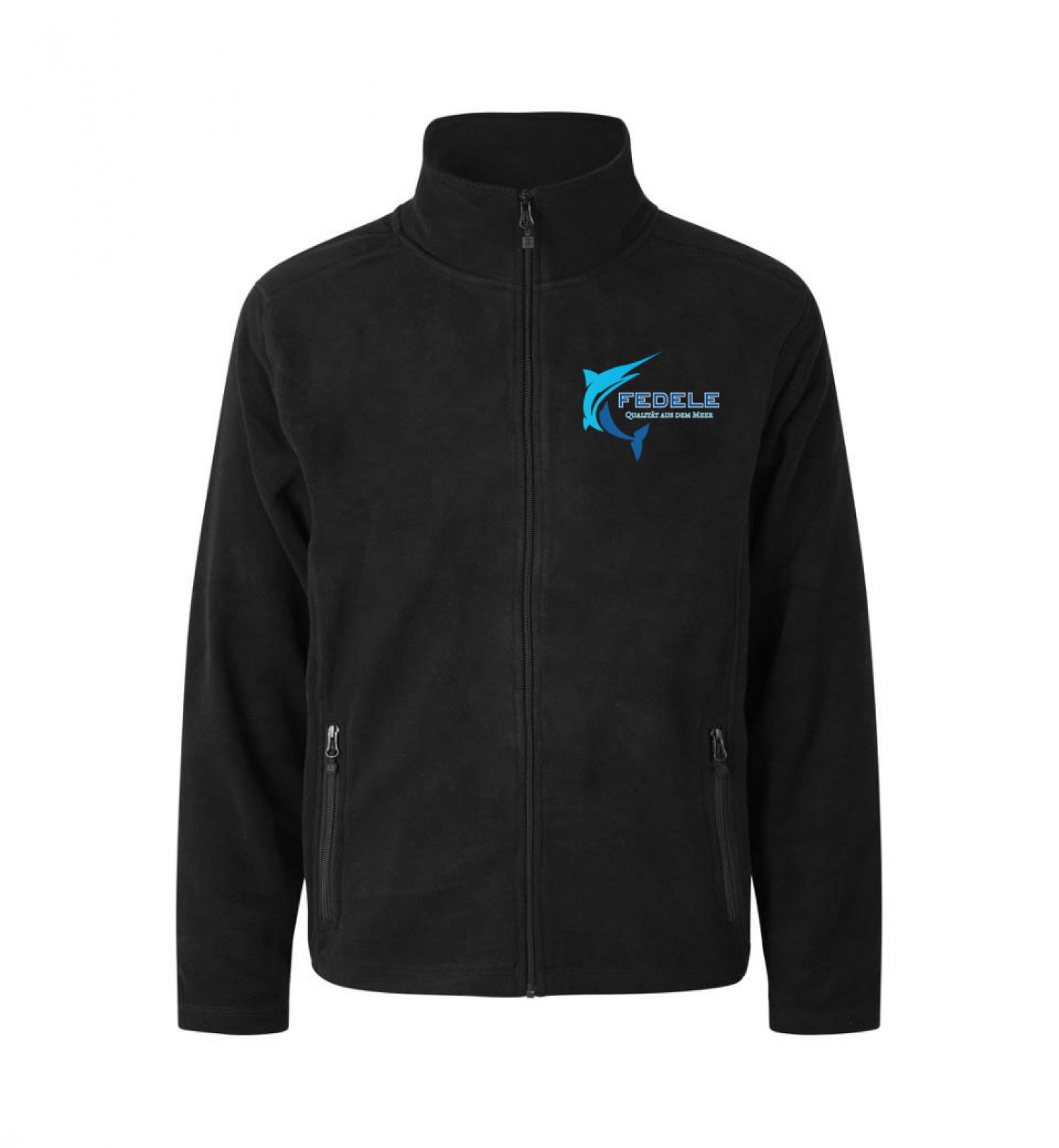 FEDELE FISCH FLEECEJACKE SCHWARZ