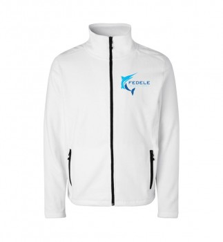 FEDELE FISCH FLEECEJACKE WEISS | yam yam world