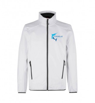 FEDELE FISCH SOFT-SHELL JACKE WEISS | yam yam world