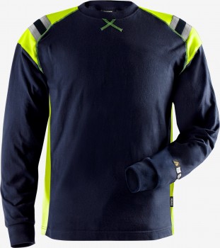 FRISTADS FLAMESTAT T-SHIRT LANGARM MULTINORM PLUS SHIRTS blau