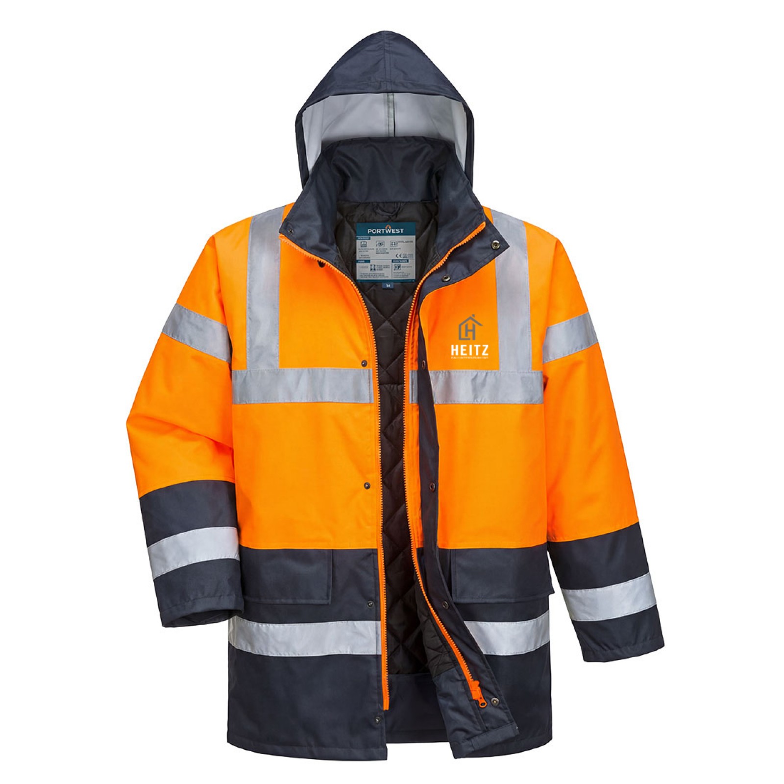 HEITZ BAU REGENJACKE LEICHT GEF�TTERT