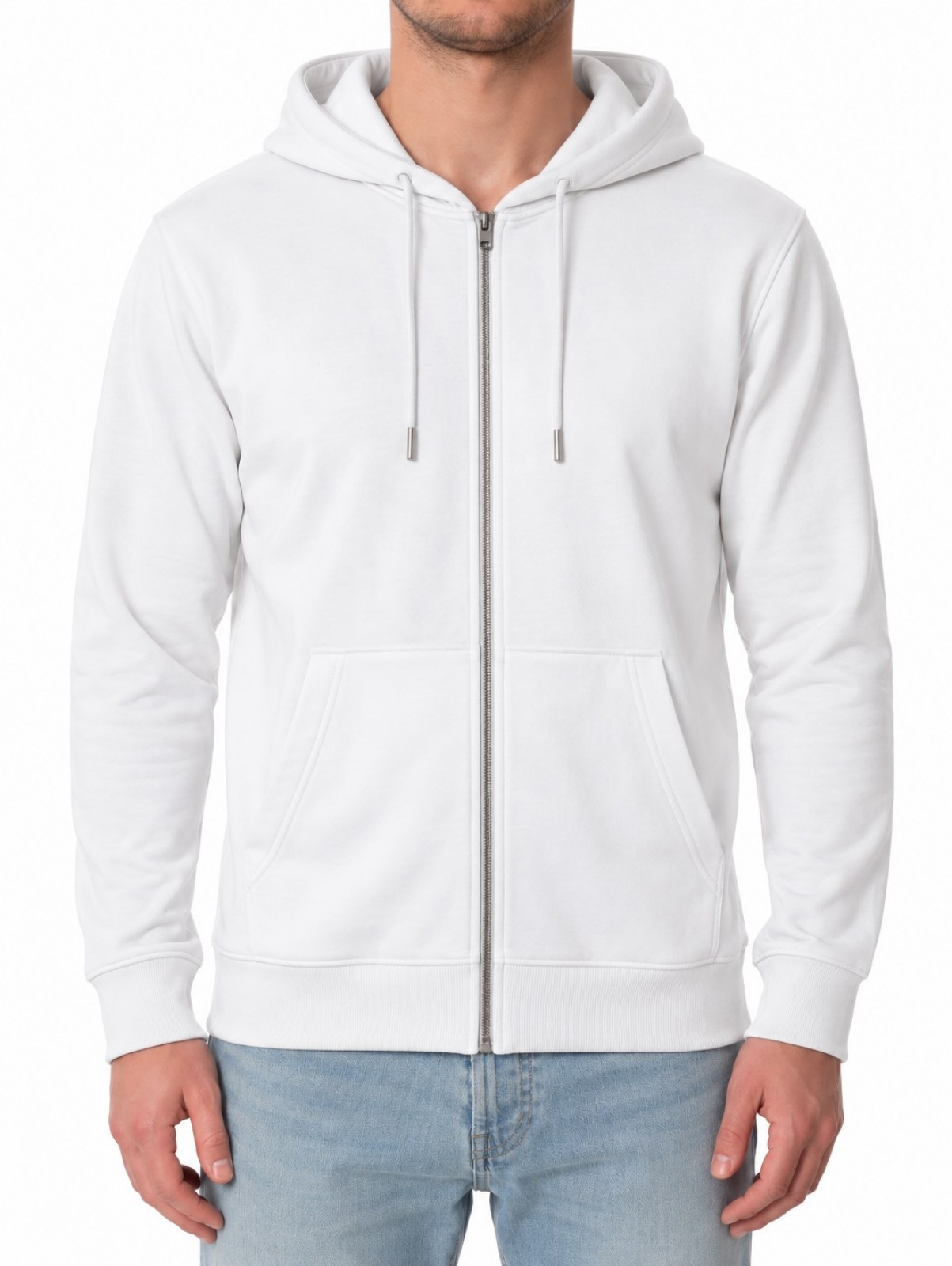 ID IDENTITY 6012 Sweatjacken weiss