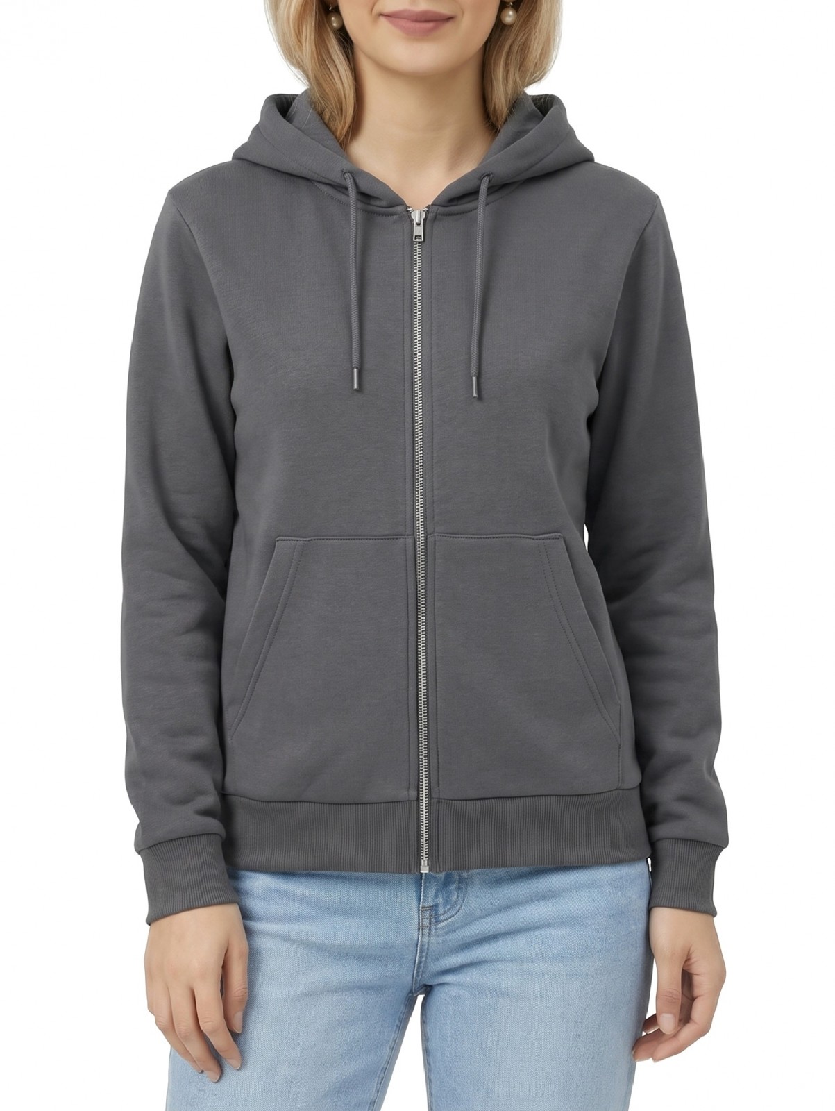 ID IDENTITY 6013 Sweatjacken grau