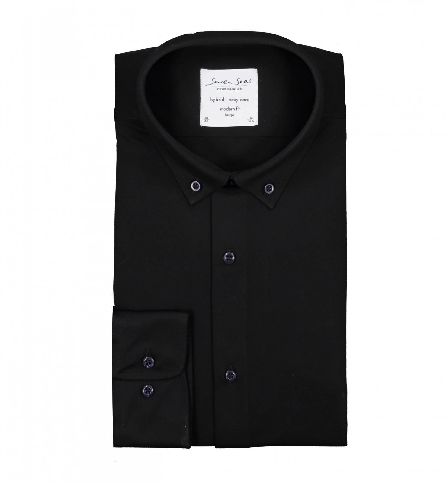 ID IDENTITY S84 Hemden schwarz