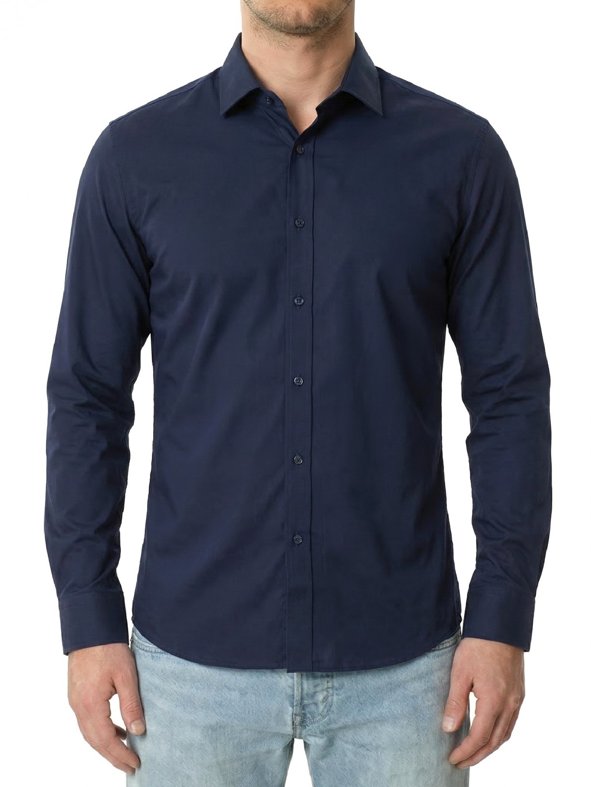 ID IDENTITY SS30 Hemden blau
