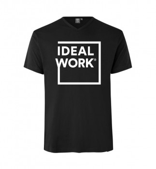 IDEAL WORK V-SHIRT HERREN BLACK | yam yam world