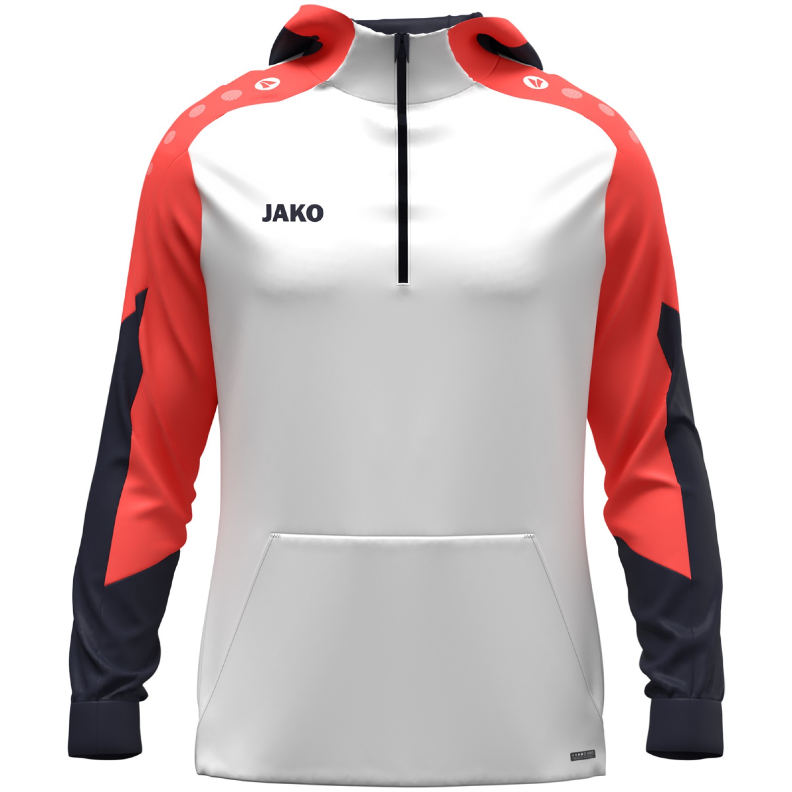Jako 6770 ZIP HOODIE weiss