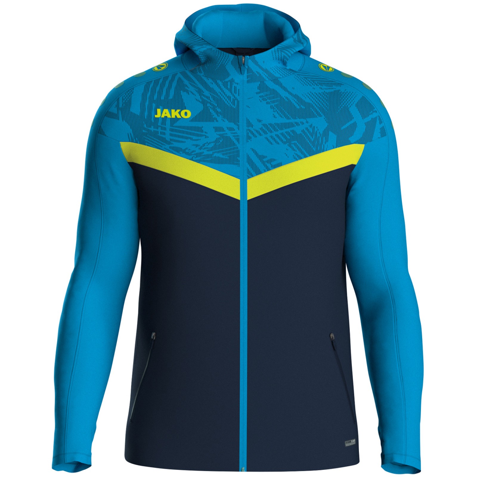 Jako 6824 TRAININGSJACKE MIT KAPUZE blau
