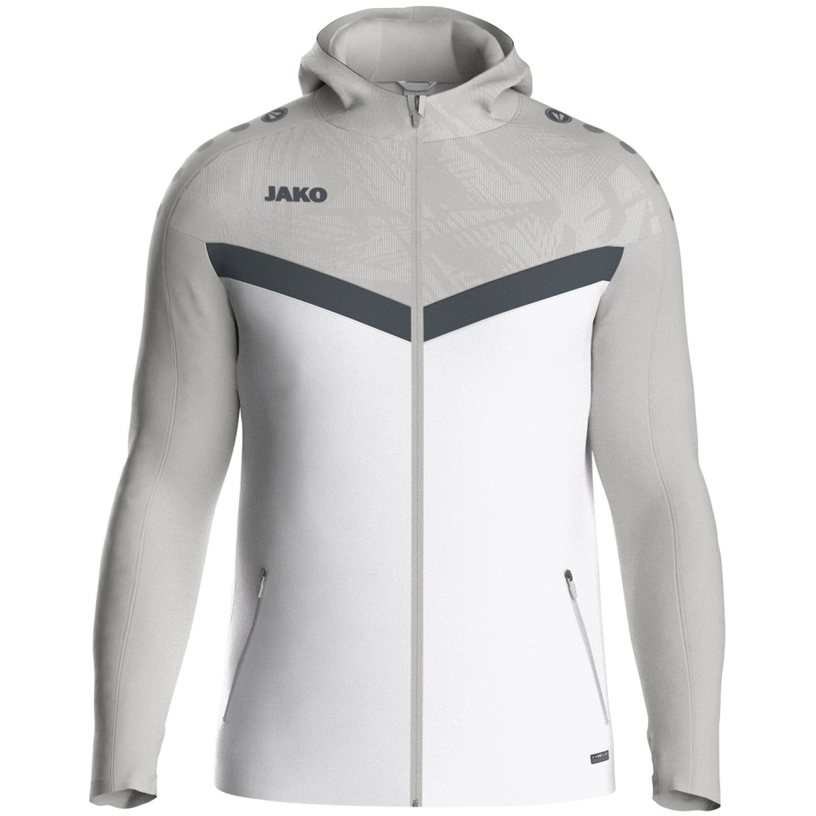 Jako 6824 TRAININGSJACKE MIT KAPUZE weiss